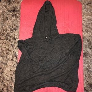 Express hooded waffle top